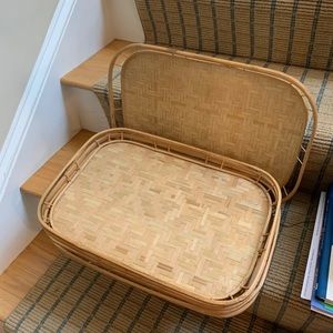 Set of 6 Bamboo trays